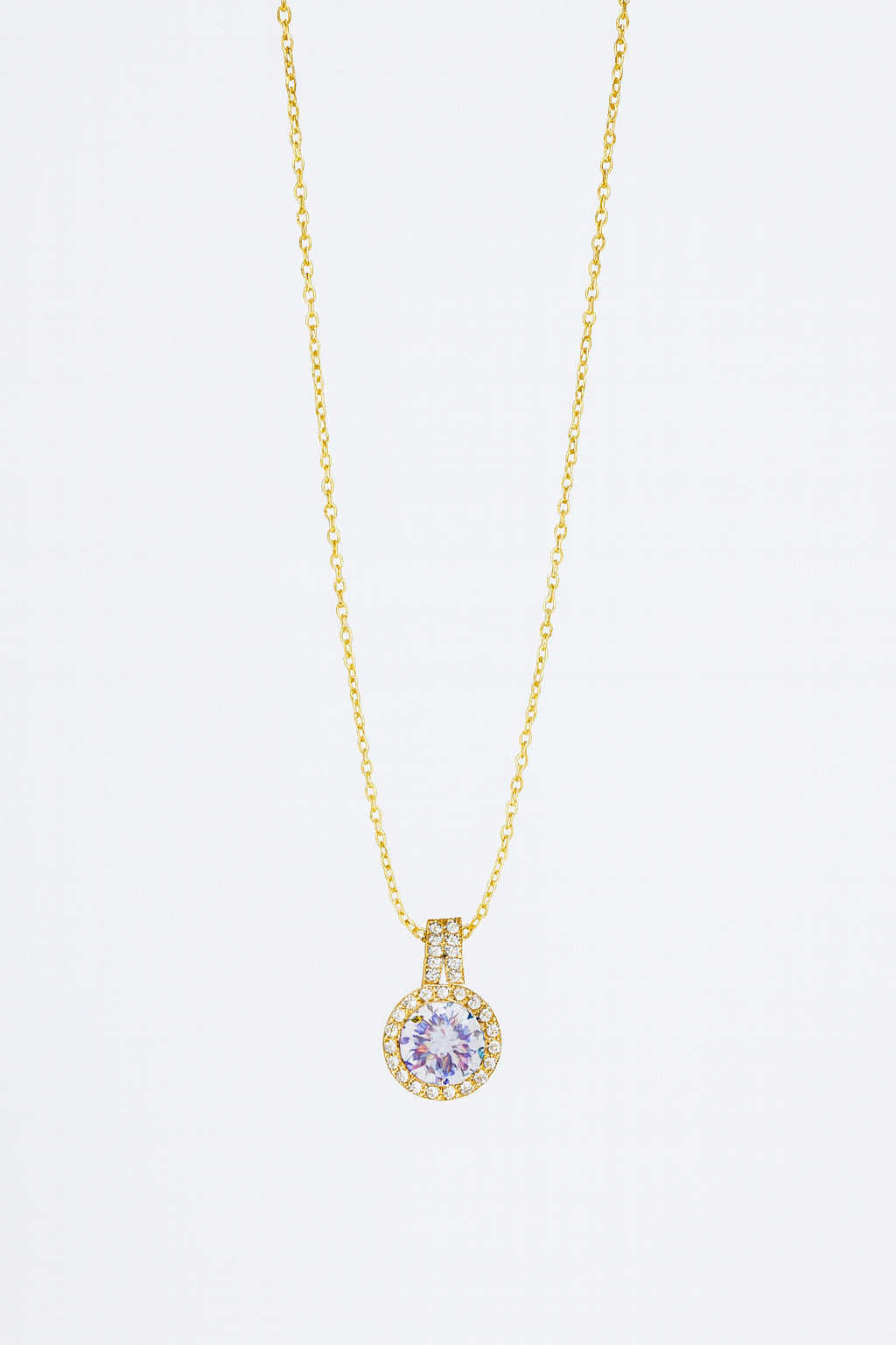 Elegant Stainless Steel Baguette Necklace for Women - Timeless Chic Accessory