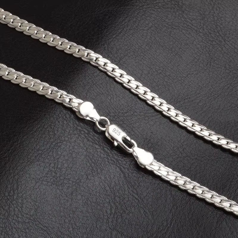 Luxury 925 Sterling Silver Necklace Chain for Men & Women - Perfect for Weddings, Engagements & Gifts (20-60Cm)
