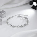 Elegant Heart Moissanite Silver Bracelet - Perfect Charm for Parties & Gifts