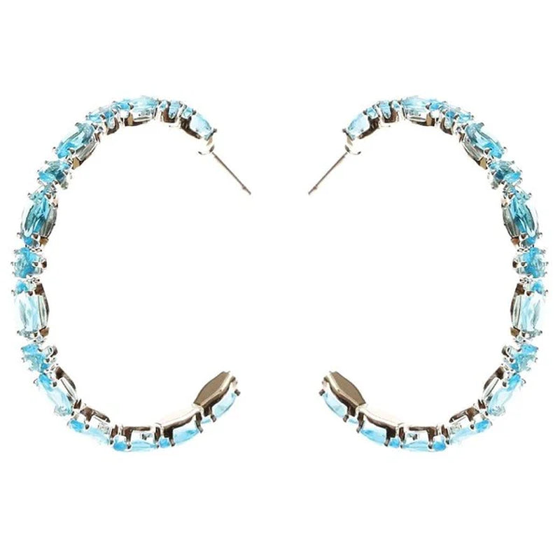 Stunning Marquise Circle Crown Halo CZ Hoop Earrings for a Radiant Look