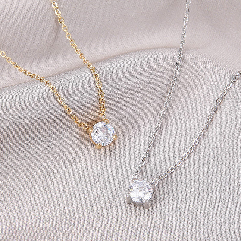 Stunning Elegant Zircon Birthstone Necklace - A Timeless Gift for Every Occasion