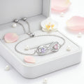 Stunning Personalized Birthstone Bracelet – Custom Engraved Jewelry for Her