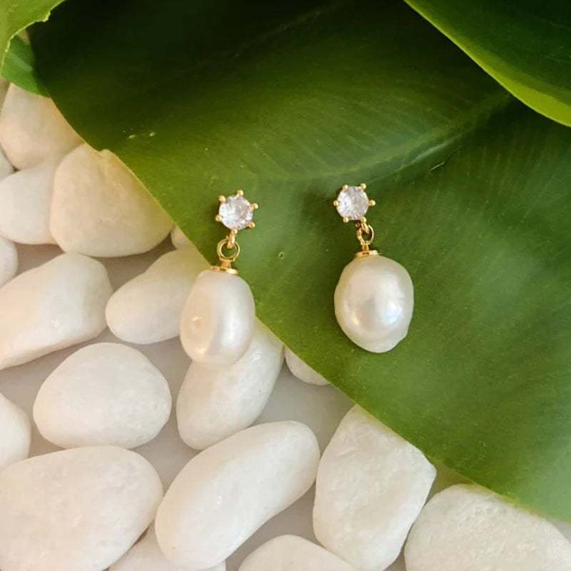 Elegant Freshwater Pearl Dangle Earrings for Timeless Style