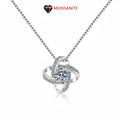 Elegant Sterling Silver Moissanite Pendant Necklace for Women