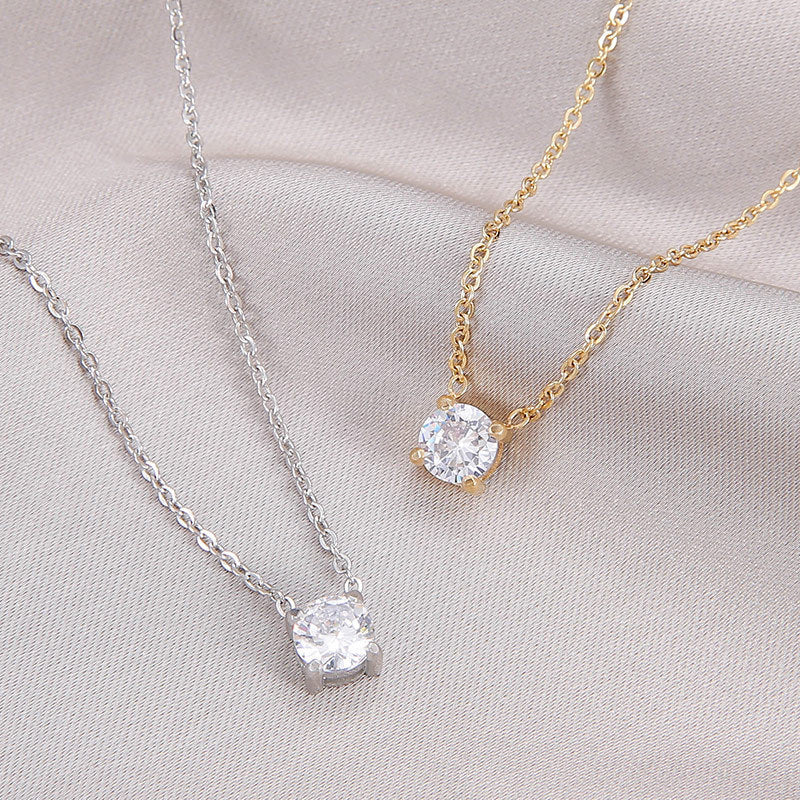 Stunning Elegant Zircon Birthstone Necklace - A Timeless Gift for Every Occasion