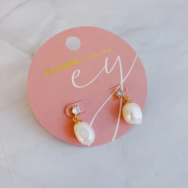 Elegant Freshwater Pearl Dangle Earrings for Timeless Style