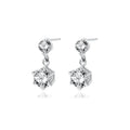 Elegant 925 Silver CZ Dangle Earrings for Women - Sparkle with Style!