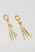 Elegant Herringbone Chain Drop Earrings for Effortless Style