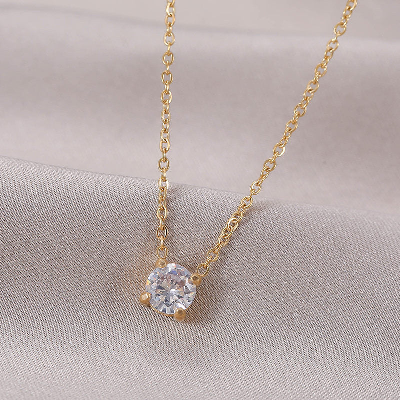 Stunning Elegant Zircon Birthstone Necklace - A Timeless Gift for Every Occasion