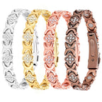 1Pcs Fashionable Light Luxury Clover Bracelet with Sparkling Cubic Zirconia for Women，Infinite Clover Jewelry
