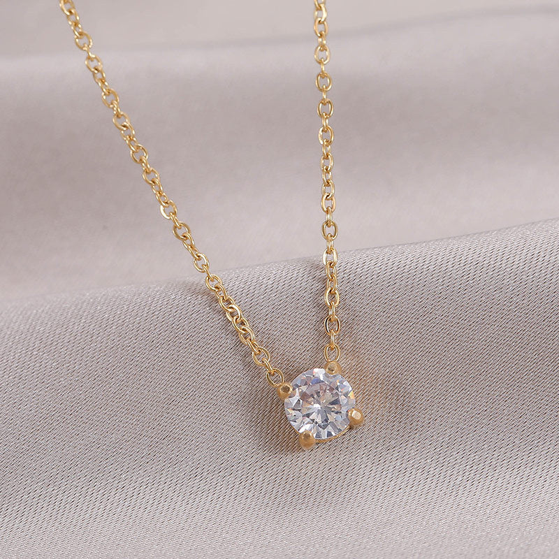 Stunning Elegant Zircon Birthstone Necklace - A Timeless Gift for Every Occasion