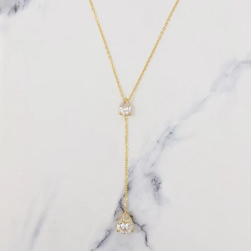 Radiant Elegance Drop Necklace