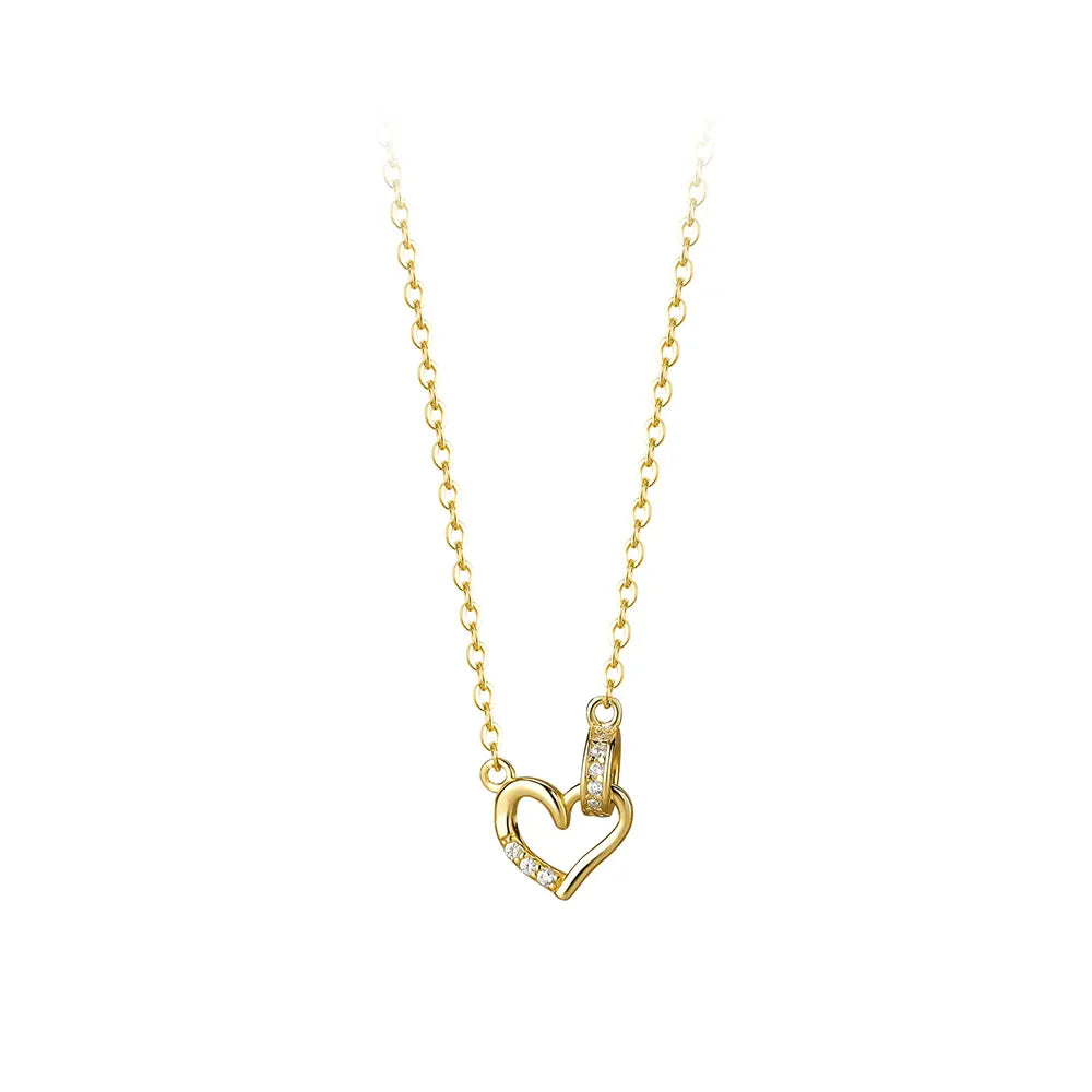 Elegant Dainty Circle Heart Necklace - Perfect Gift for Any Occasion