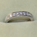 Gorgeous Silver Rings for Women Simulated White Sapphire Rings Jewelry Size 6-10