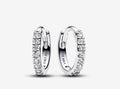 Sparkling Pave Hoop Earrings - Elevate Your Style!
