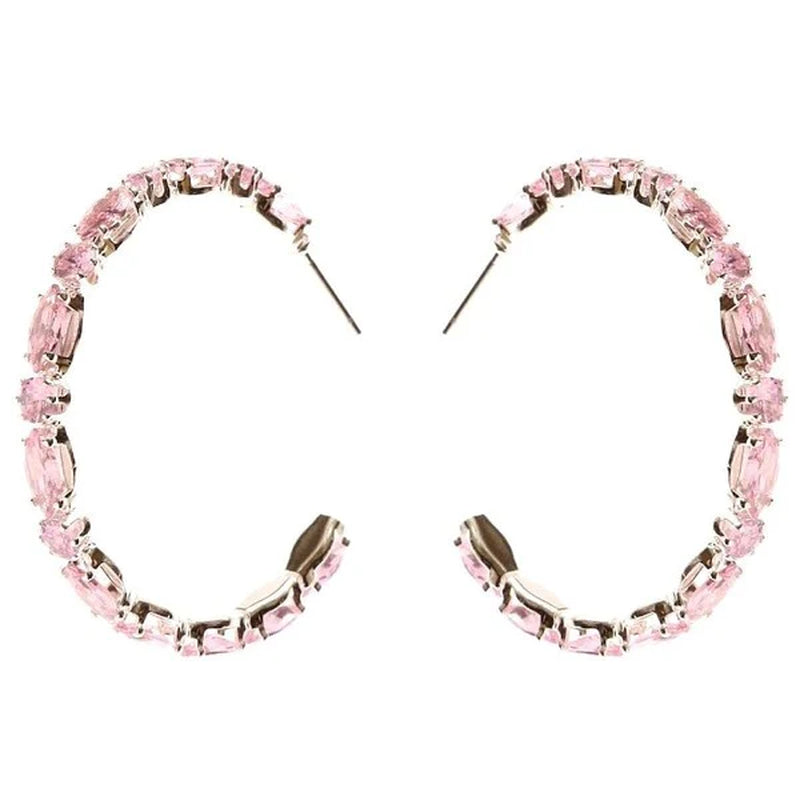 Stunning Marquise Circle Crown Halo CZ Hoop Earrings for a Radiant Look