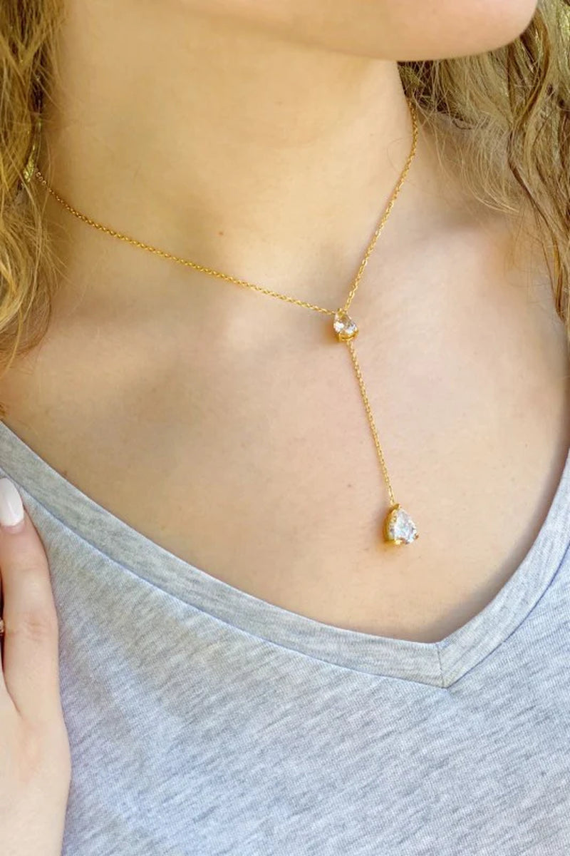 Radiant Elegance Drop Necklace