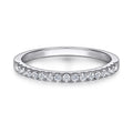Exquisite 925 Sterling Silver Luxury Wedding Ring with Sparkling Brilliant Cut Cubic Zirconia