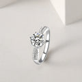 Stunning Sterling Silver Engagement Ring - Timeless Elegance for Your Forever Love