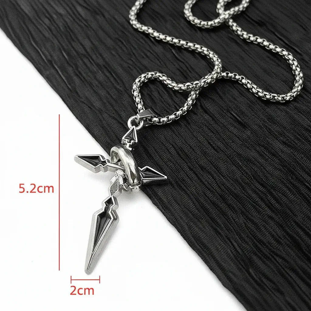 Elegant Silver Plated Stainless Steel Cross Pendant Necklace