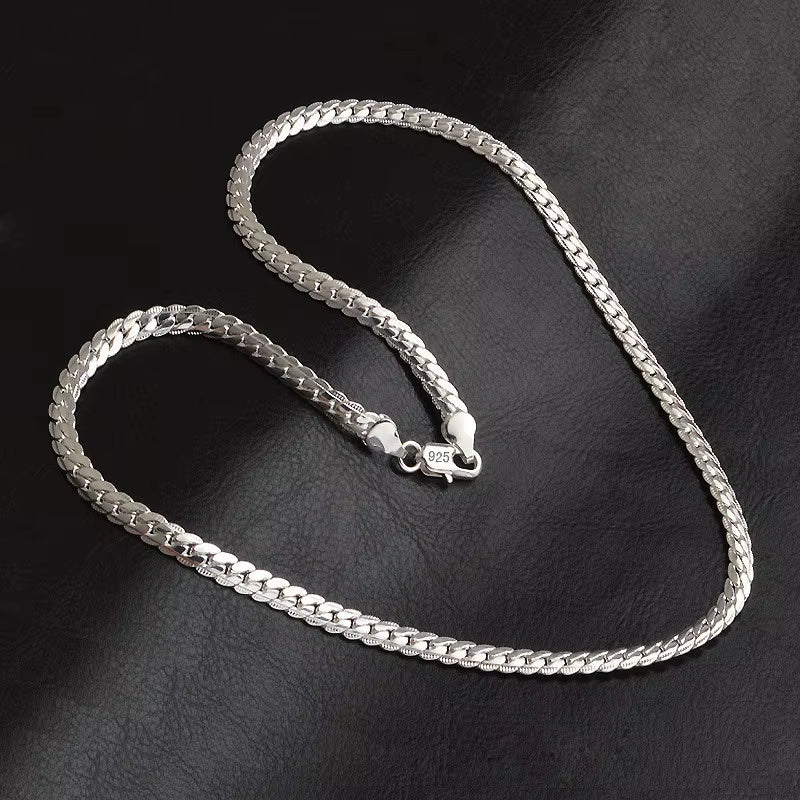 Luxury 925 Sterling Silver Necklace Chain for Men & Women - Perfect for Weddings, Engagements & Gifts (20-60Cm)