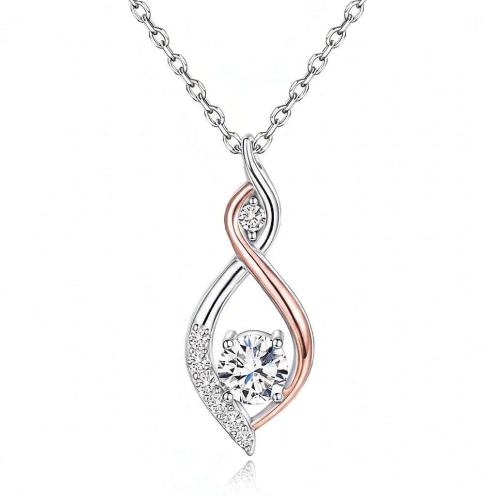 Stylish Two-Tone Smart Necklace with Elegant Electroplating