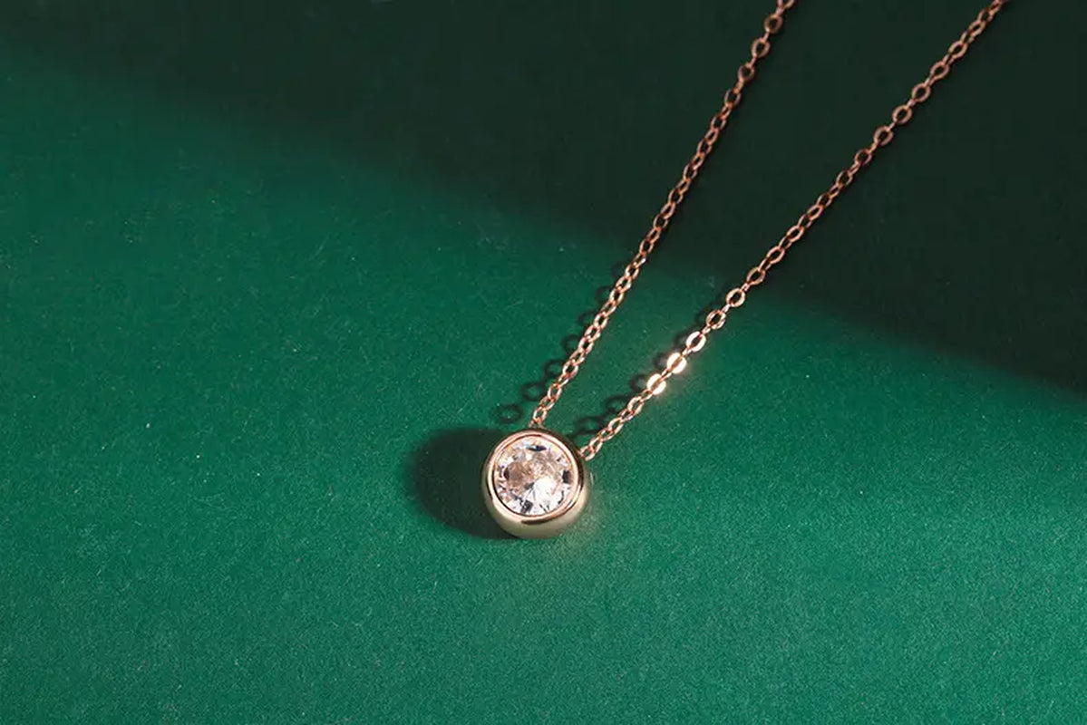 Elegant Rose Gold Plated Zircon Choker Necklace for Stunning Style