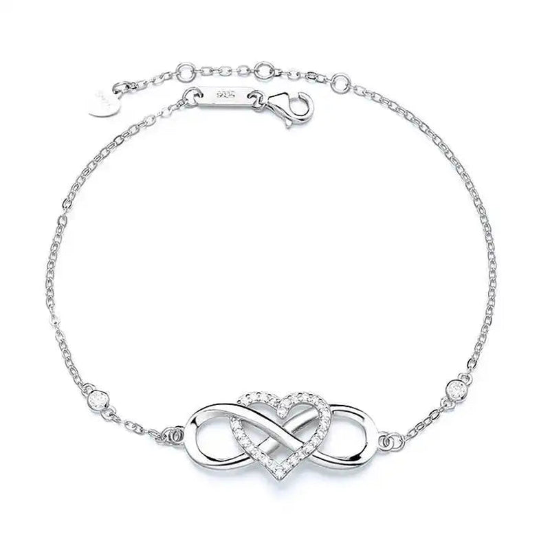 Timeless Eternal Love Heart Bracelet