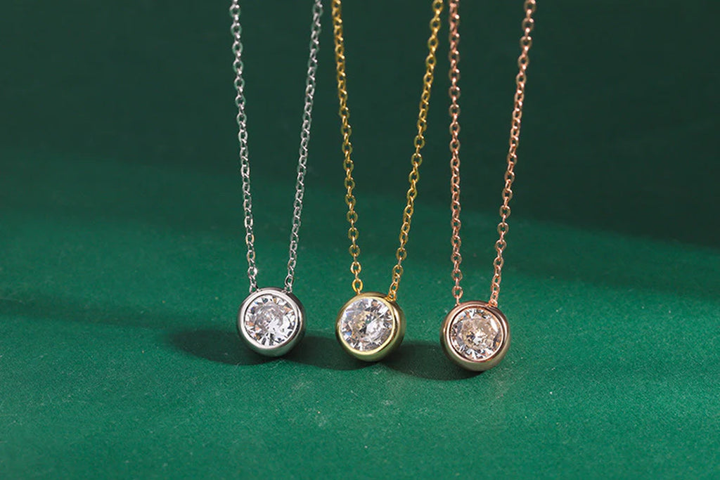 Elegant Rose Gold Plated Zircon Choker Necklace for Stunning Style