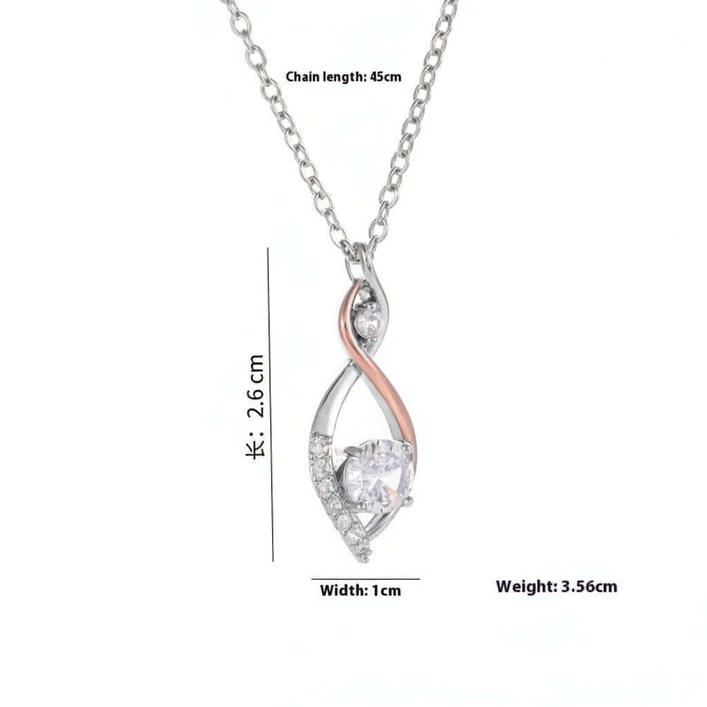 Stylish Two-Tone Smart Necklace with Elegant Electroplating