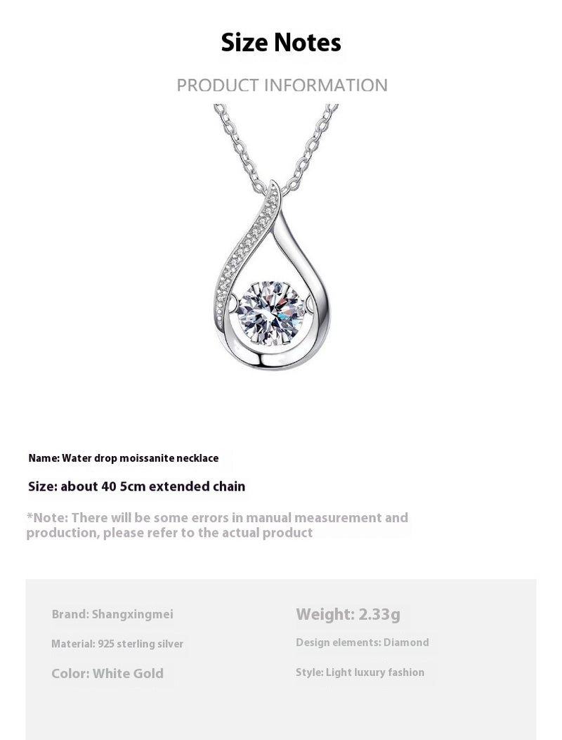 Smart Drop-Shaped All-Match Light Luxury Necklace