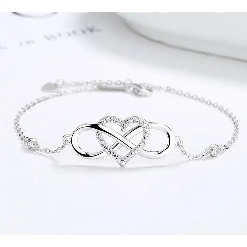 Timeless Eternal Love Heart Bracelet