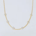 Radiant Stella Shiny Flower Necklace - Illuminate Your Style!