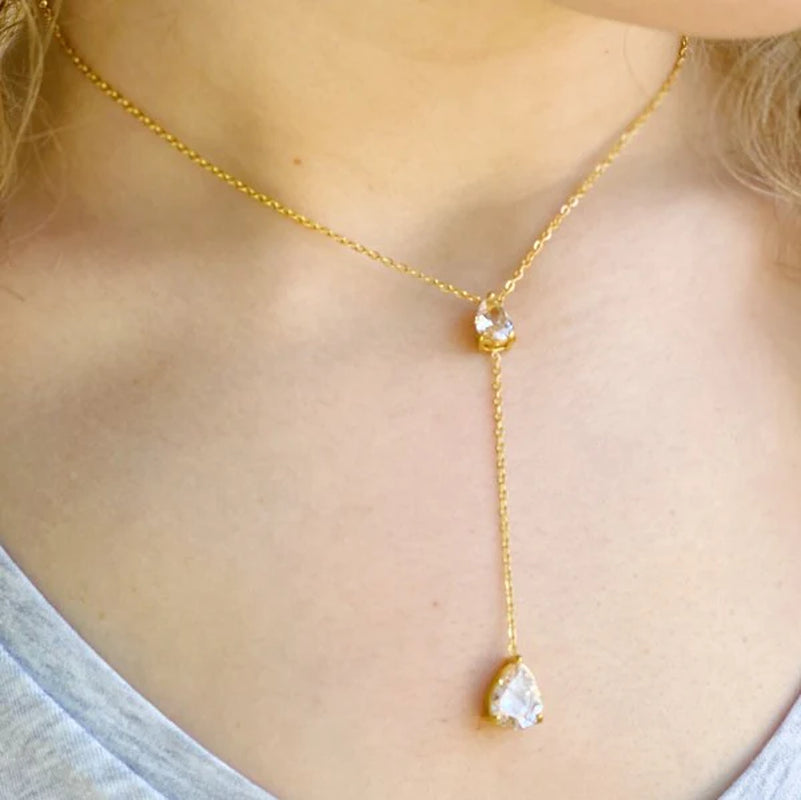 Radiant Elegance Drop Necklace