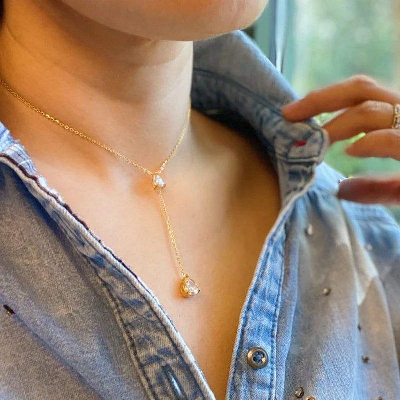 Radiant Elegance Drop Necklace