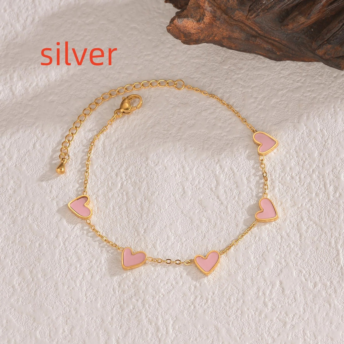 Stainless Steel Ins Love Bracelet with Dripping Heart - Perfect Fashion Gift for Valentine's Day!