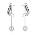 Special Interest Light Luxury High-Grade Tassel Earrings Ornament Women'S Pearl Pendant