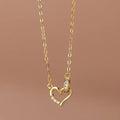 Elegant Dainty Circle Heart Necklace - Perfect Gift for Any Occasion