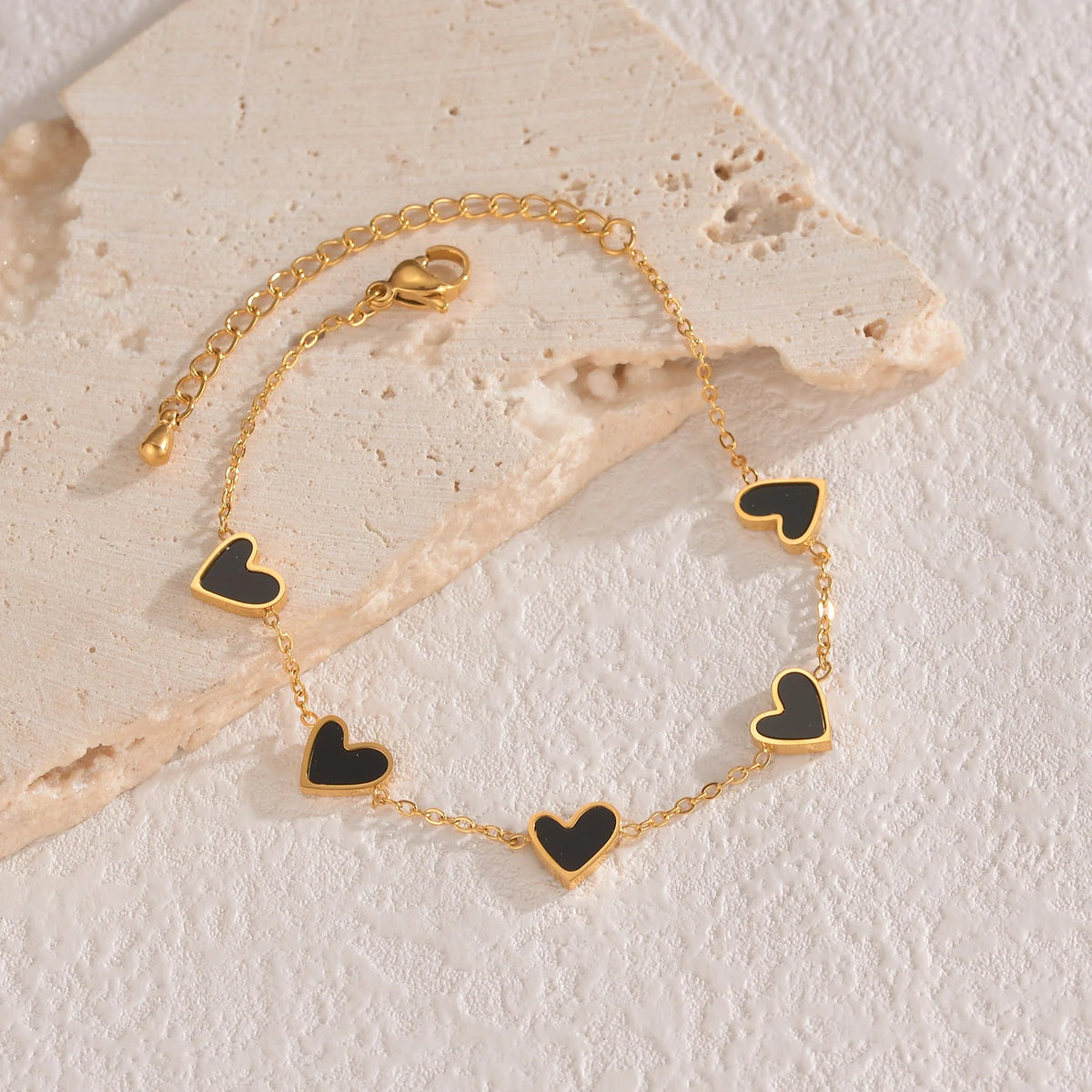 Stainless Steel Ins Love Bracelet with Dripping Heart - Perfect Fashion Gift for Valentine's Day!