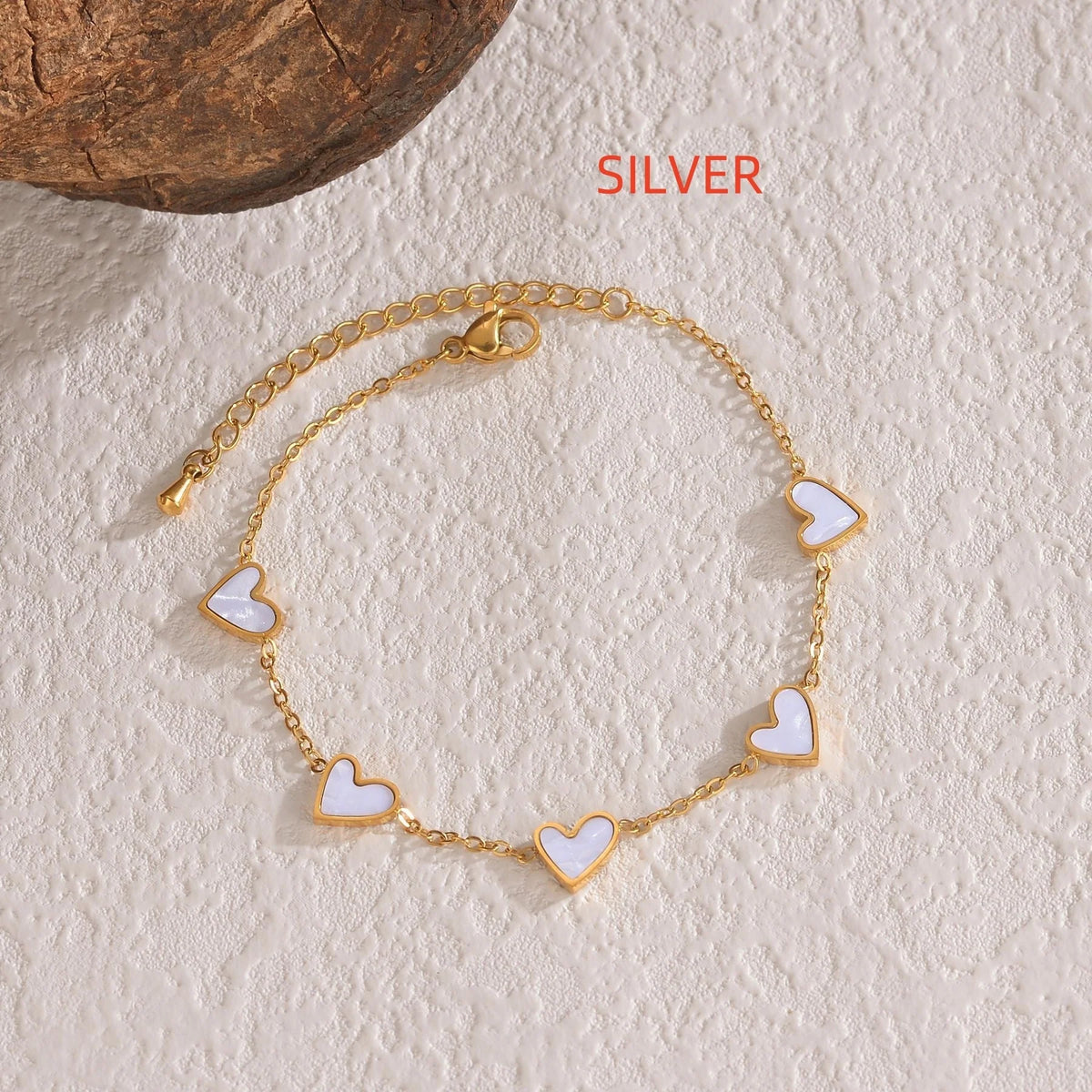 Stainless Steel Ins Love Bracelet with Dripping Heart - Perfect Fashion Gift for Valentine's Day!