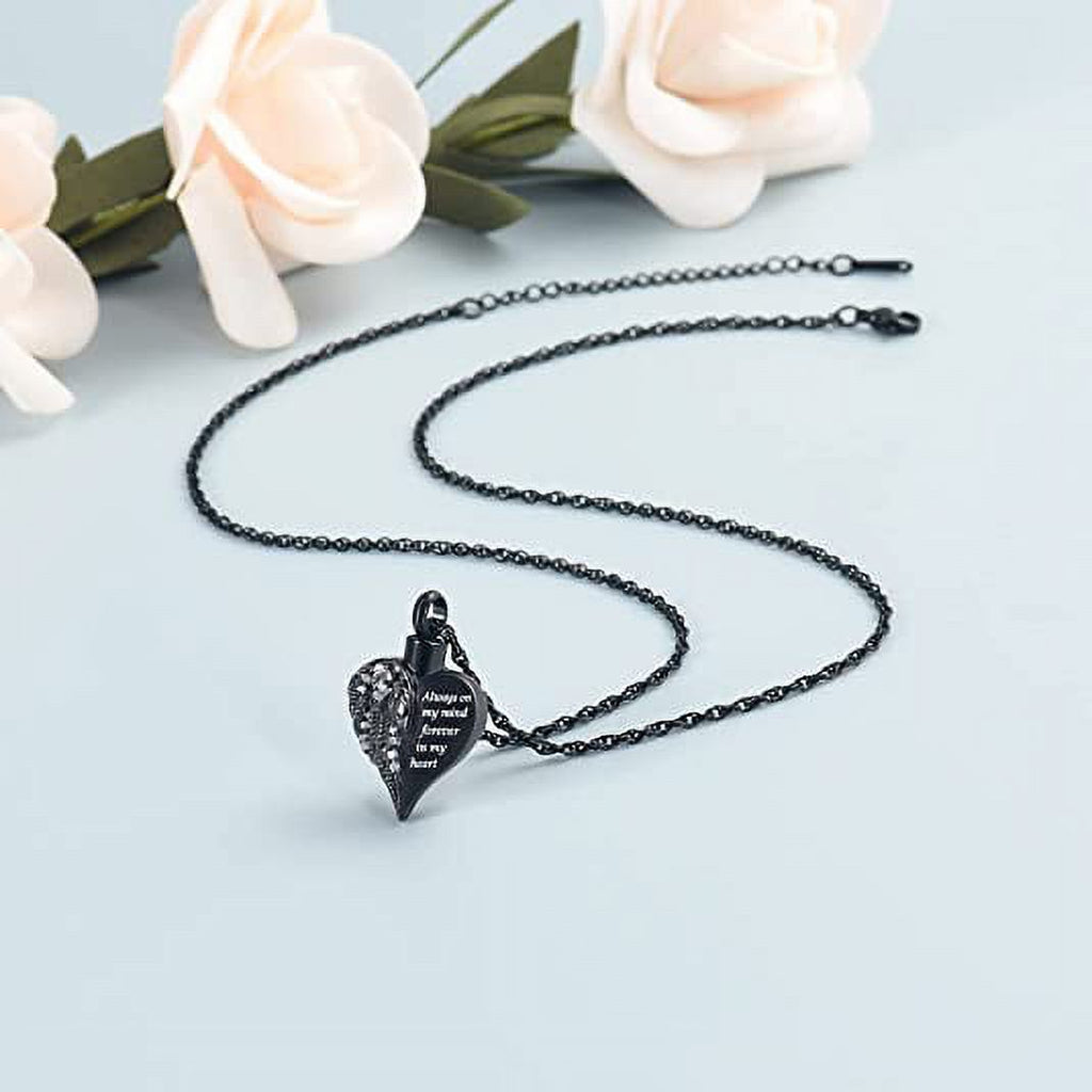 Pendant Black Necklaces, Stainless Steel, 0.83”L*1.1”H Inch, 14.7G