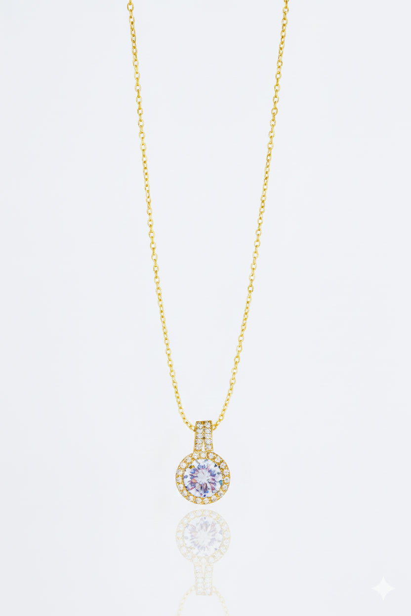Elegant Stainless Steel Baguette Necklace for Women - Timeless Chic Accessory