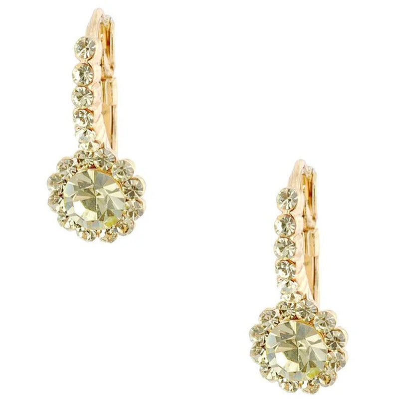 Elegant Timeless Daisy Flower Leverback Earrings