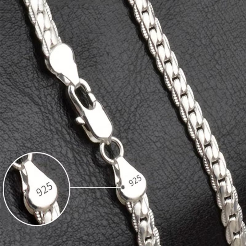 Luxury 925 Sterling Silver Necklace Chain for Men & Women - Perfect for Weddings, Engagements & Gifts (20-60Cm)