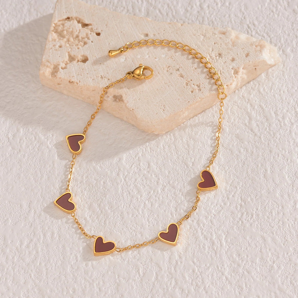 Stainless Steel Ins Love Bracelet with Dripping Heart - Perfect Fashion Gift for Valentine's Day!