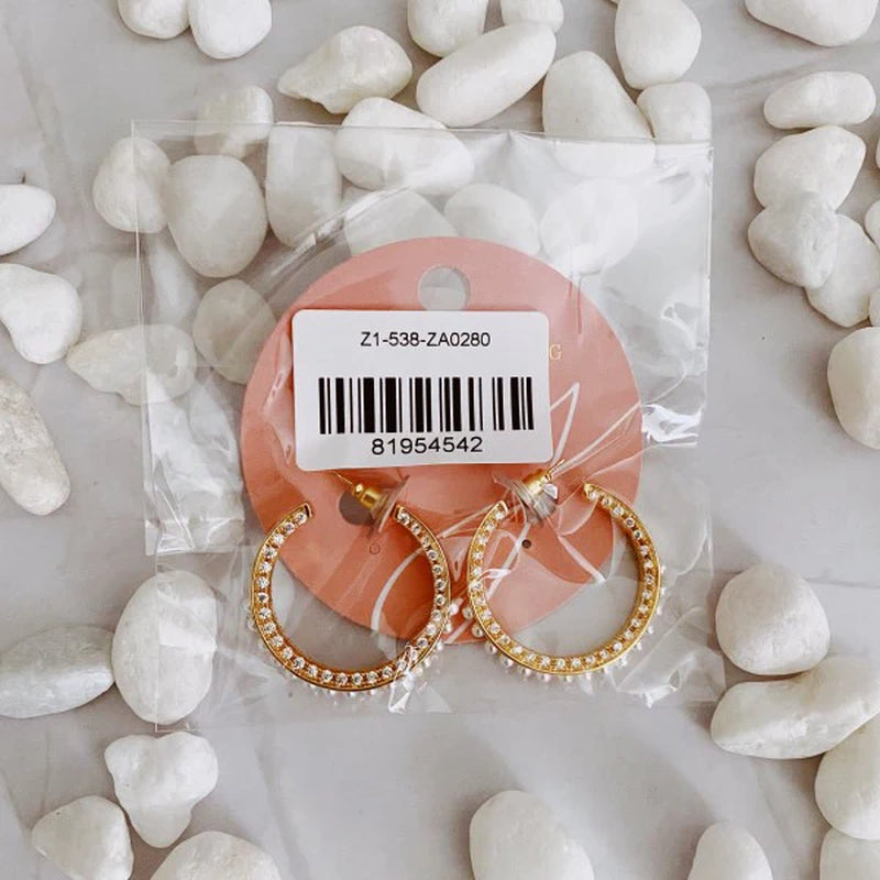 Elegant Pearl Hoop Earrings for the Classy Woman