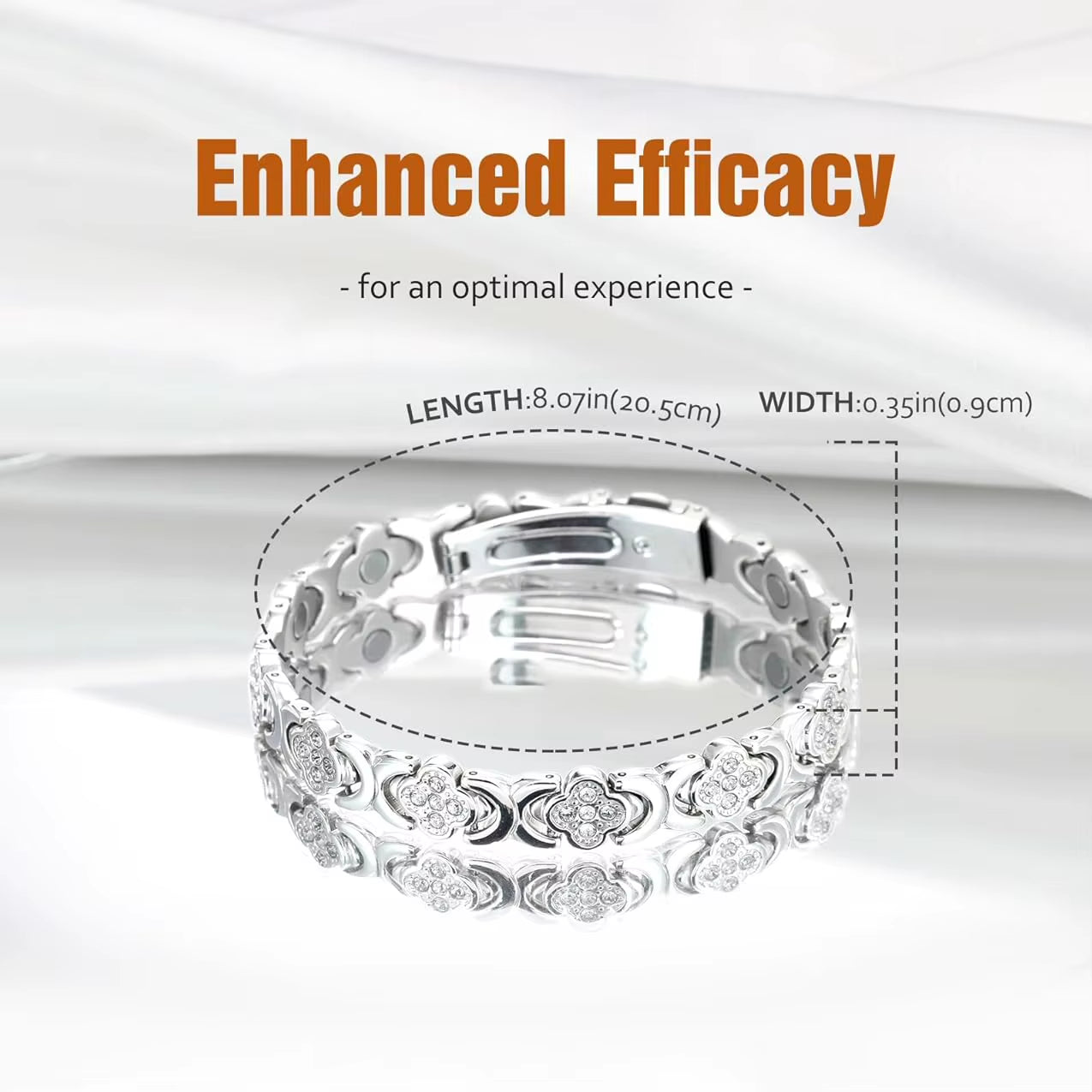 1Pcs Fashionable Light Luxury Clover Bracelet with Sparkling Cubic Zirconia for Women，Infinite Clover Jewelry