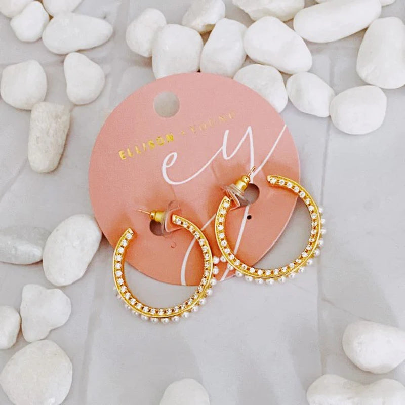 Elegant Pearl Hoop Earrings for the Classy Woman