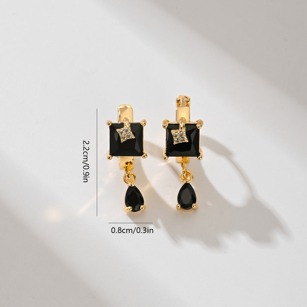 Popular Fashion Earrings Copper-Plated Gold